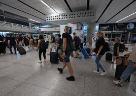 Zona de Llegadas del aeropuerto de Málaga.