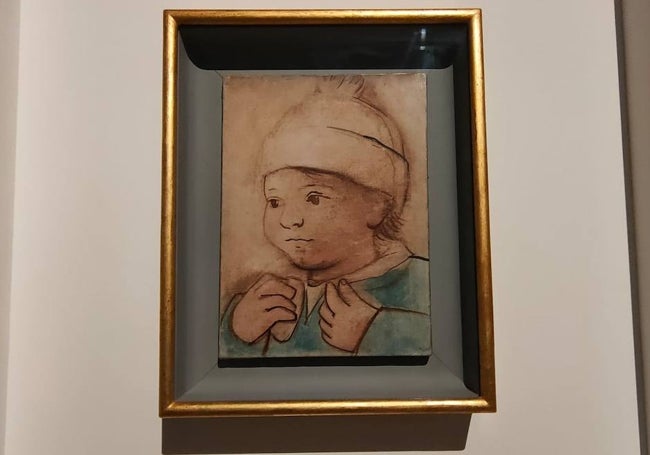 'Paul (hijo del artista)', uno de las obras inéditas que se exhiben en el Museo Picasso.