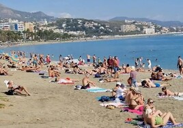 La playa de la Malagueta.