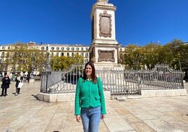 Losada, en la plaza de la Merced.