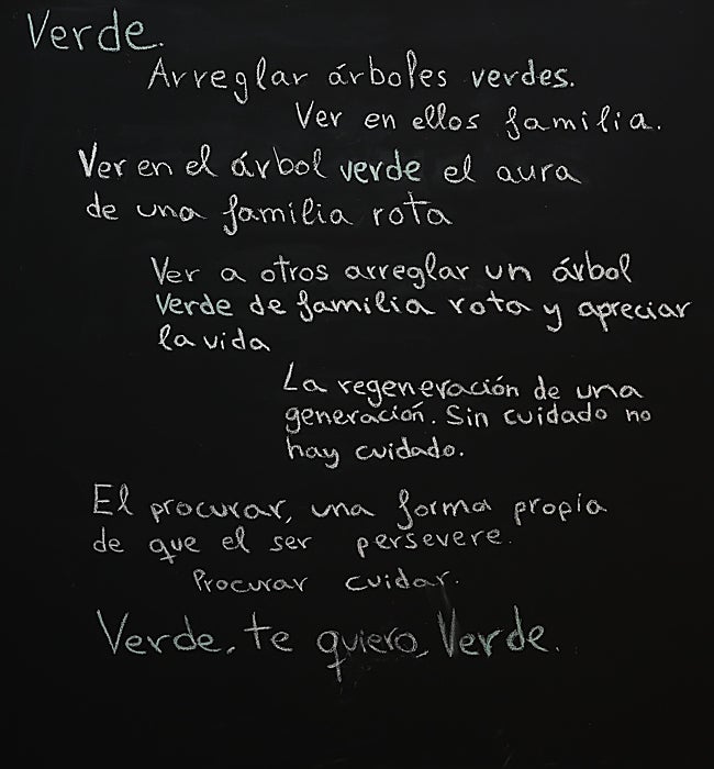 Escritos de la exposición 'No act, no change'.