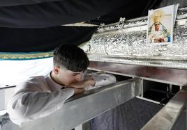 Encierro de la Virgen del Gran Perdón, de la Cofradía del Prendimiento.