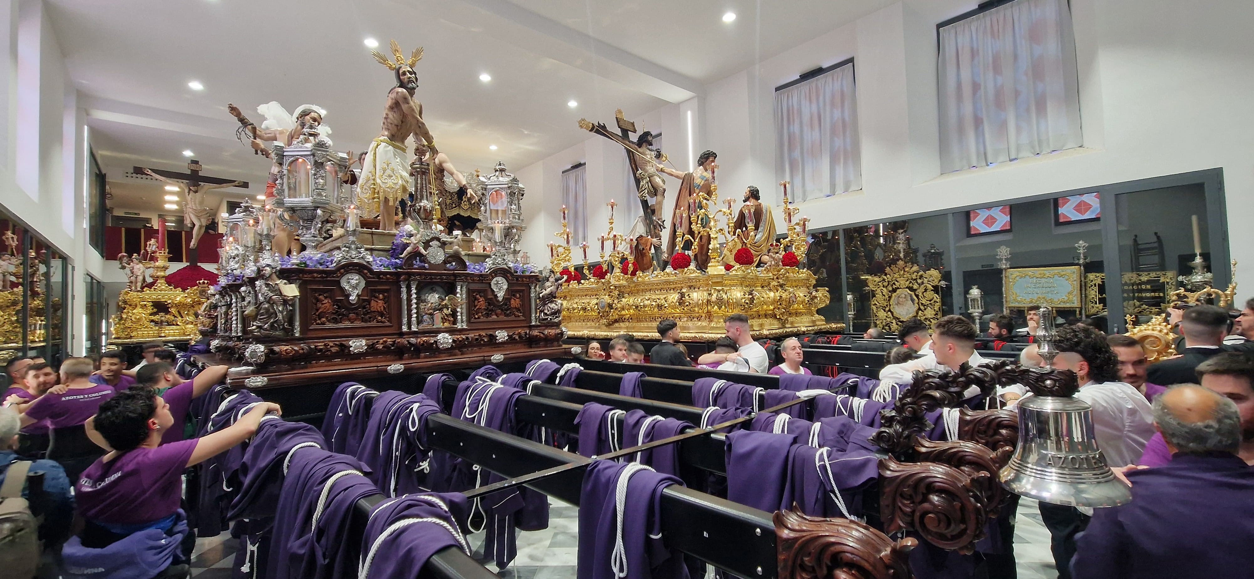 Ambiente en Fusionadas tras anunciar la decisión de no salir en procesión.