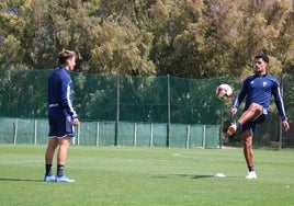 Un entrenamiento reciente del Marbella.