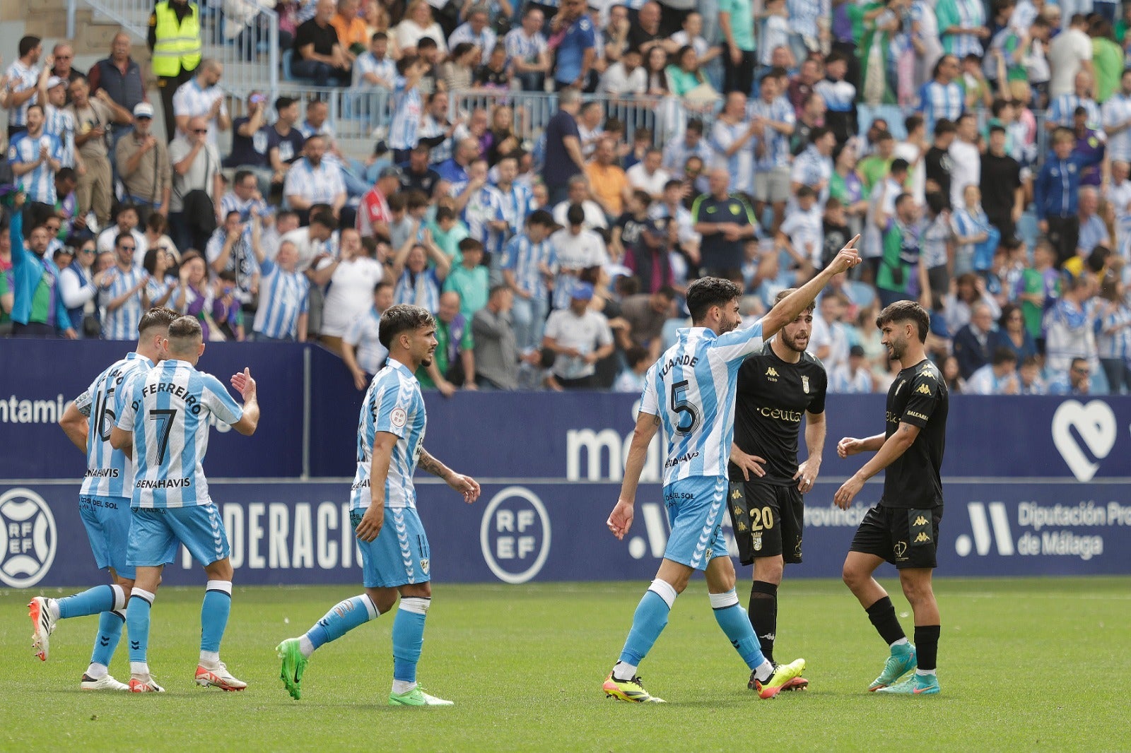 Las mejores imágenes del Málaga-Ceuta en La Rosaleda