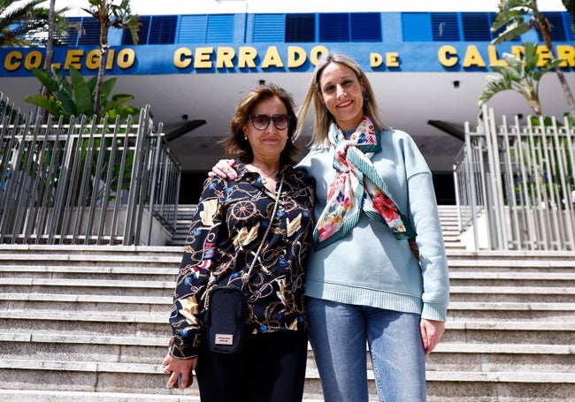 Palma Rubio y su hija María Zavala son compañeras en el Colegio Cerrado de Calderón.