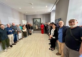 Acto de presentación de la nueva sala con obras de Paco Hernández en el CAC de Vélez-Málaga.