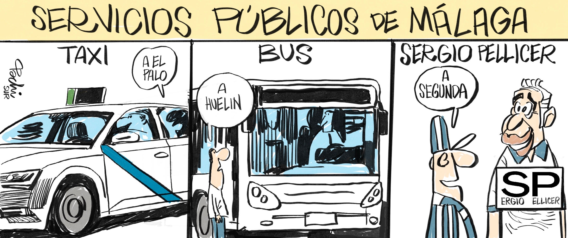 Las viñetas de Pachi sobre la actualidad del Málaga, Unicaja y el deporte