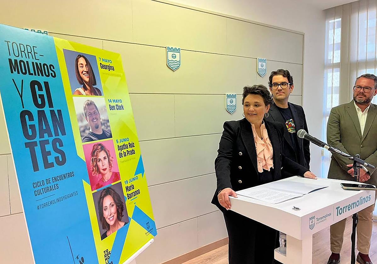 Del Cid, Gómez y Ruiz Rivas, durante la presentación del ciclo.