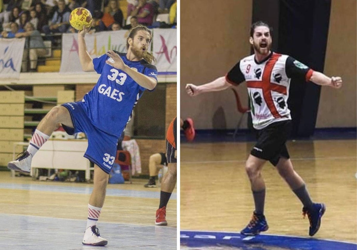 A la izquierda, Kike Moreno cuando jugaba para el Gaes Ciudad de Málaga; a la derecha, durante su etapa en el Verdeazzurro italiano.