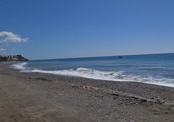 La playa de Rincón de la Victoria.