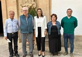 Por la izquierda, Corbacho, Suárez, Fernández, Durán y Aguilera.