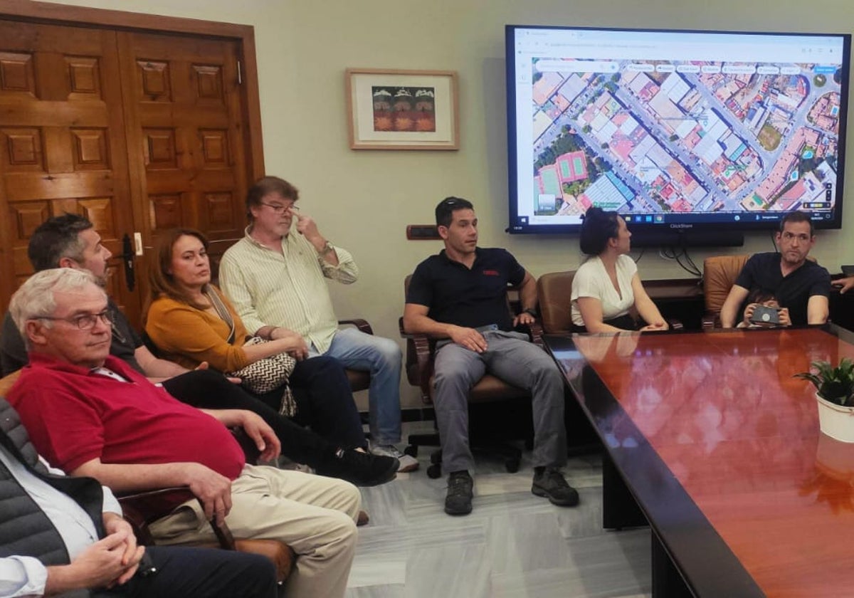 Reunión en el Ayuntamiento con los empresarios del polígono.