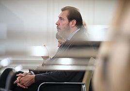 Óscar Puente, en su comparecencia de este viernes en Madrid.