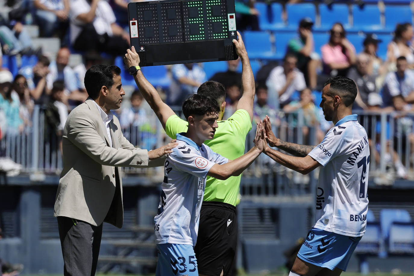 Las mejores fotos del Málaga-Murcia en La Rosaleda