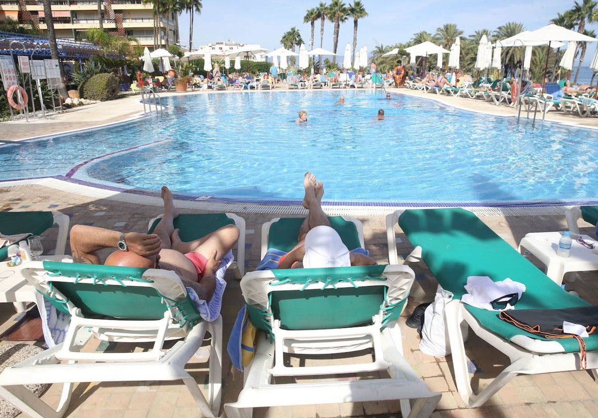 Uno de los hoteles de la Costa del Sol, durante el verano pasado.