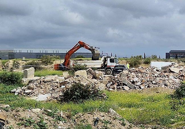 Trabajos que ya se realizan en los terrenos de Amoniaco.