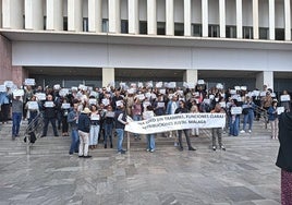 Los funcionarios de Justicia retoman las movilizaciones en Málaga