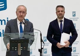 De la Torre y Conde, en la rueda de prensa.