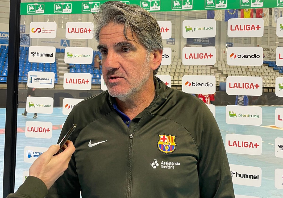 El entrenador del Barça, el malagueño Antonio Carlos Ortega.