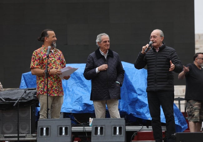 De izquierda a derecha; Ángel Rielo, Luis Merino y Francisco de la Torre.