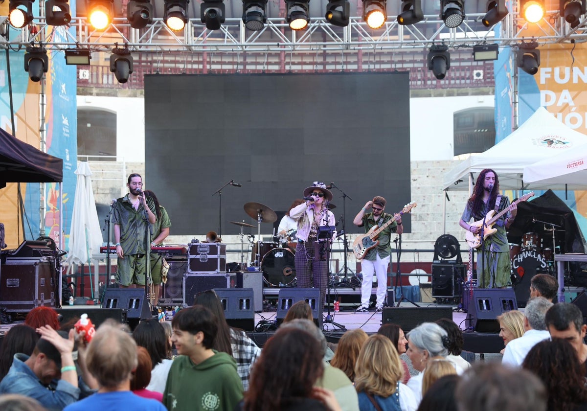 Julia Martín, en el escenario del Festival Soles de Málaga.