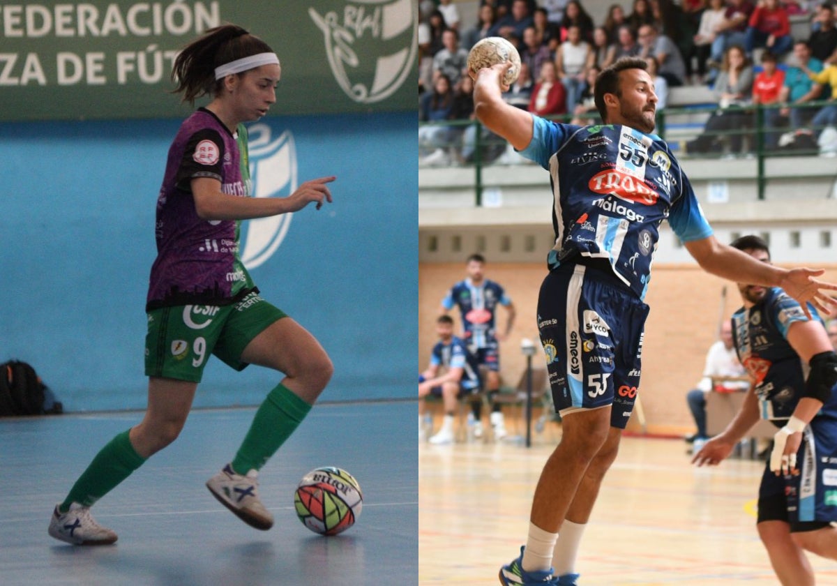 Imagen de los partidos del Nueces de Ronda Atlético Torcal y del Trops Málaga,