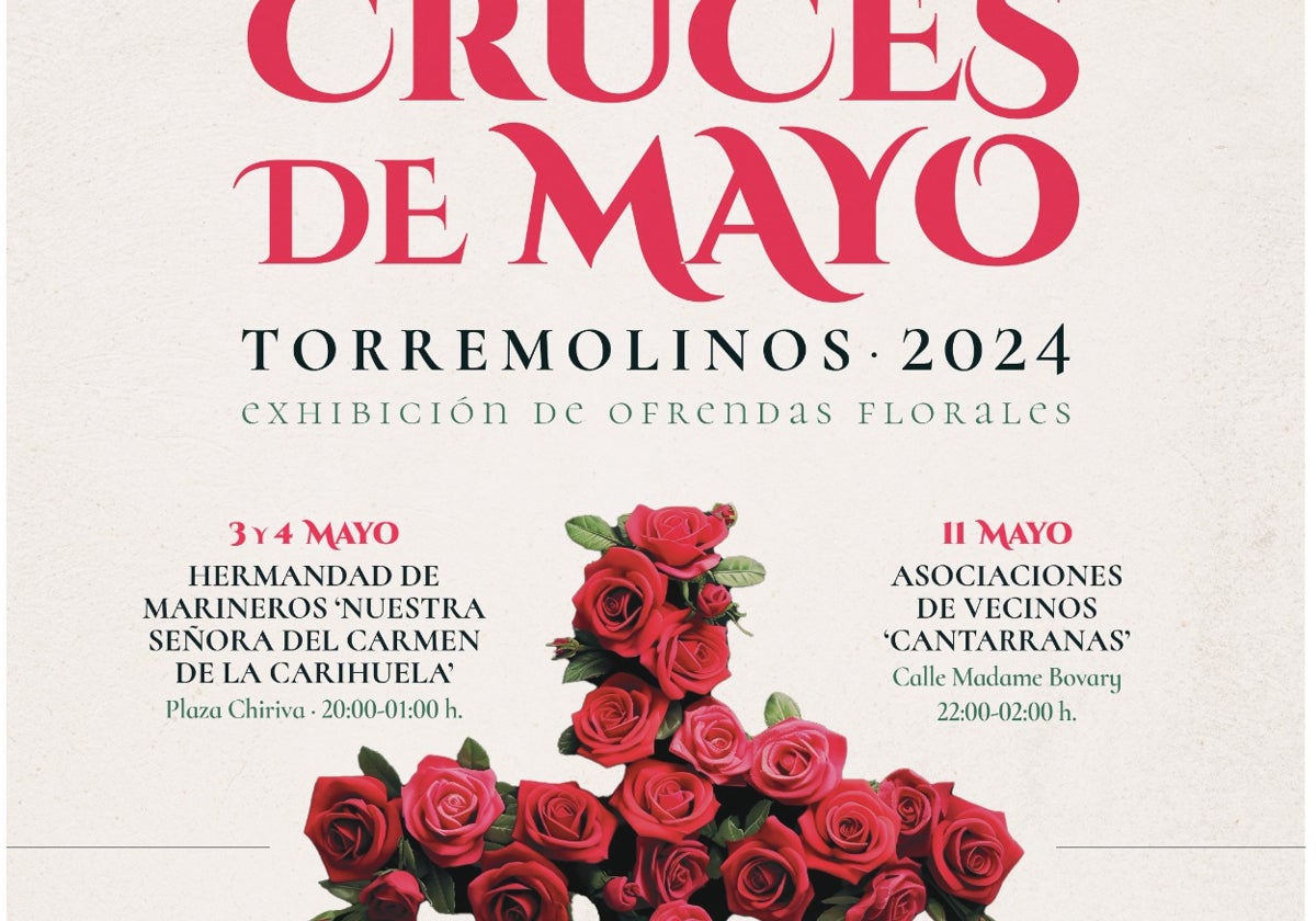 Cartel de las Cruces de Mayo en Torremolinos.