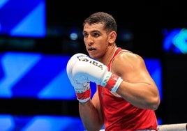 Ayoub Ghadfa, en un combate.