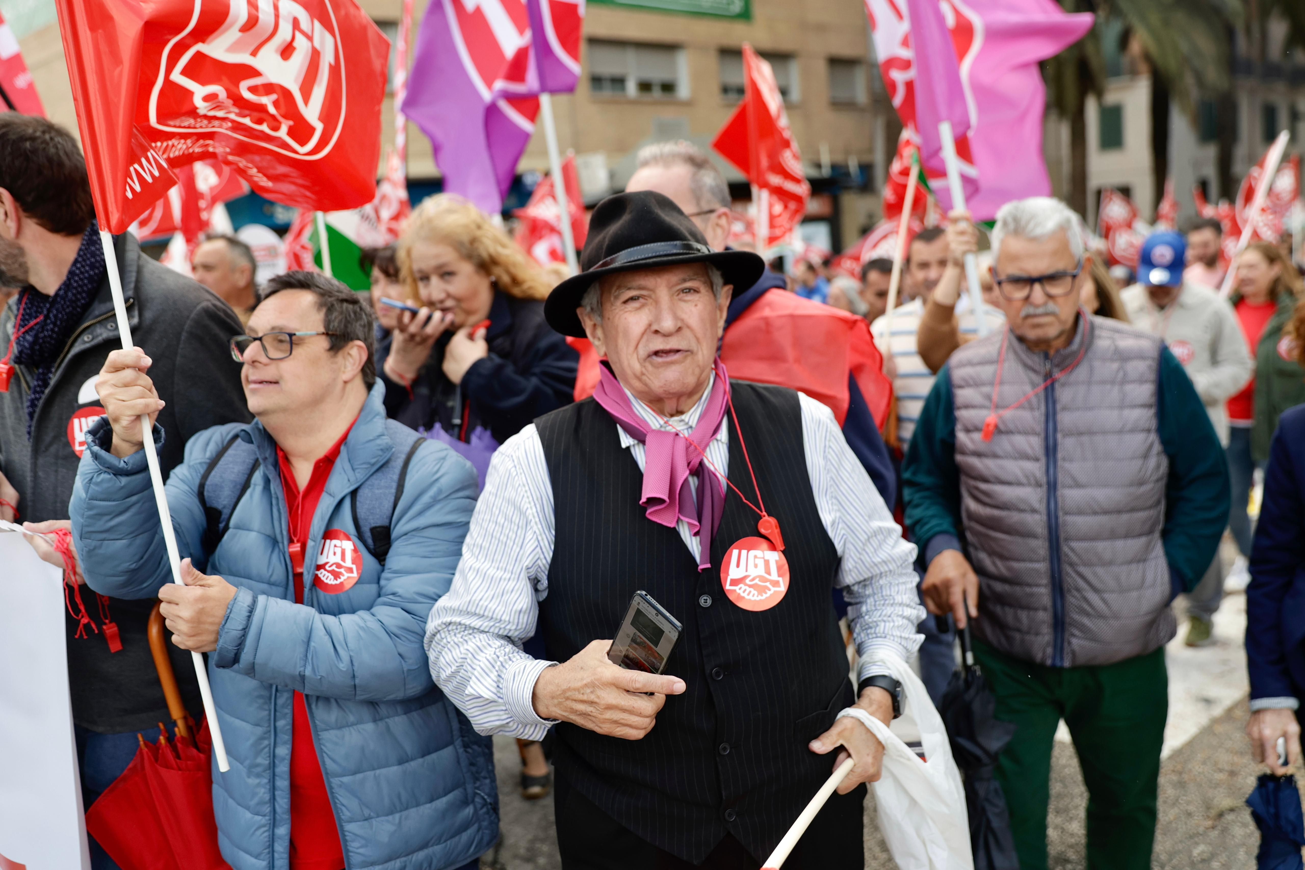 Así ha sido la manifestación del 1 de mayo en Málaga