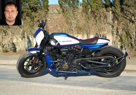 Imagen de la moto diseñada por el customizador veleño Francisco Alí, arriba a la izquierda.