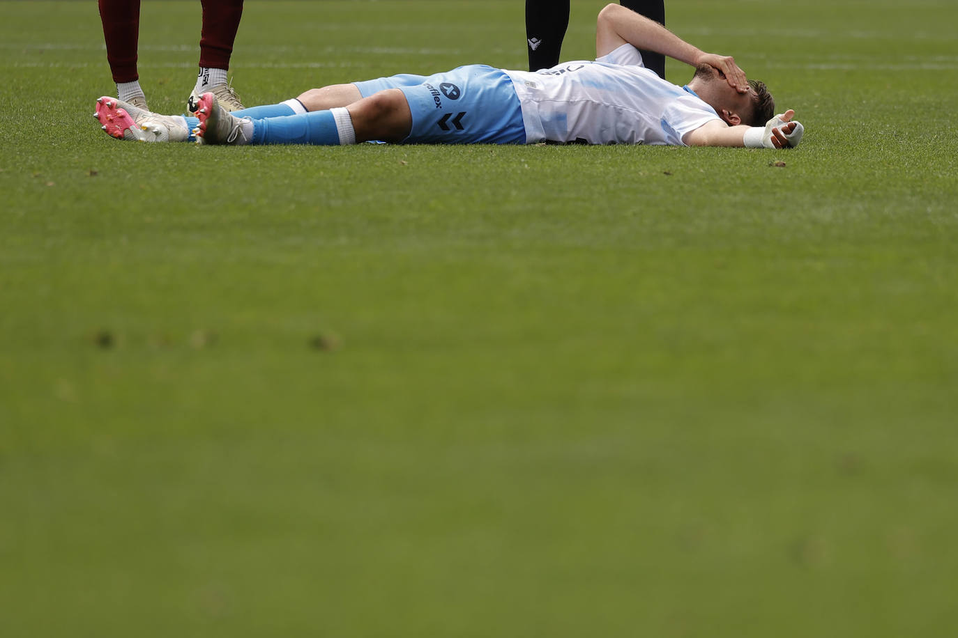 El Málaga-Mérida, en imágenes