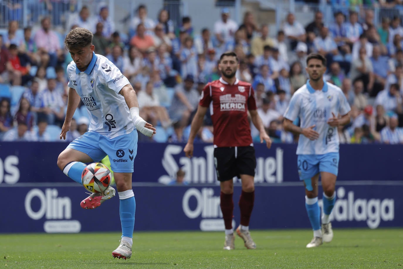 El Málaga-Mérida, en imágenes