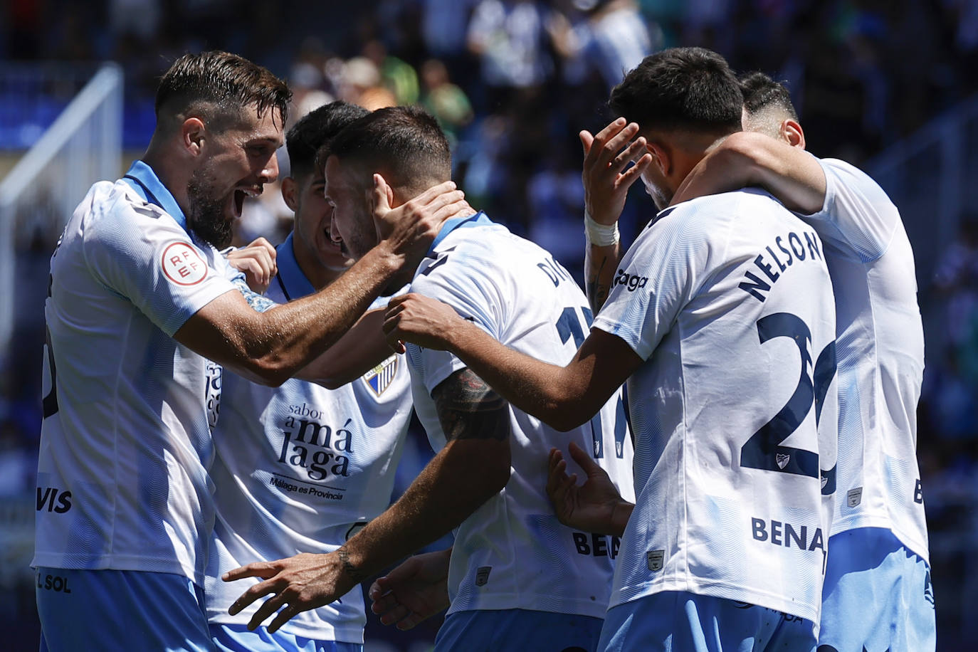 El Málaga-Mérida, en imágenes