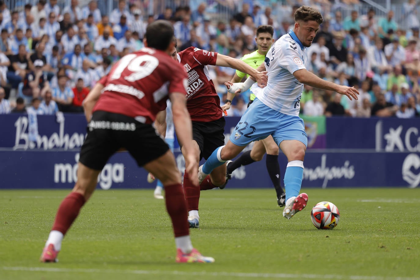 El Málaga-Mérida, en imágenes