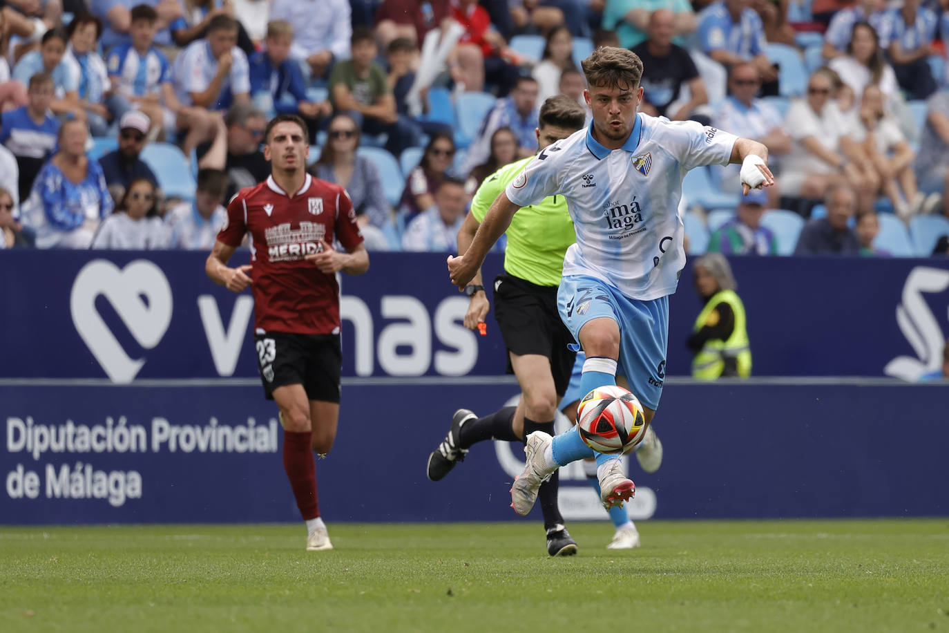 El Málaga-Mérida, en imágenes