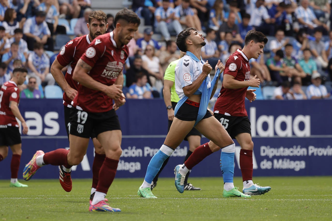 El Málaga-Mérida, en imágenes