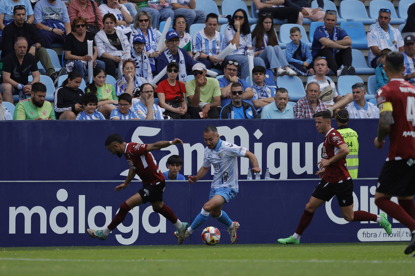El Málaga-Mérida, en imágenes