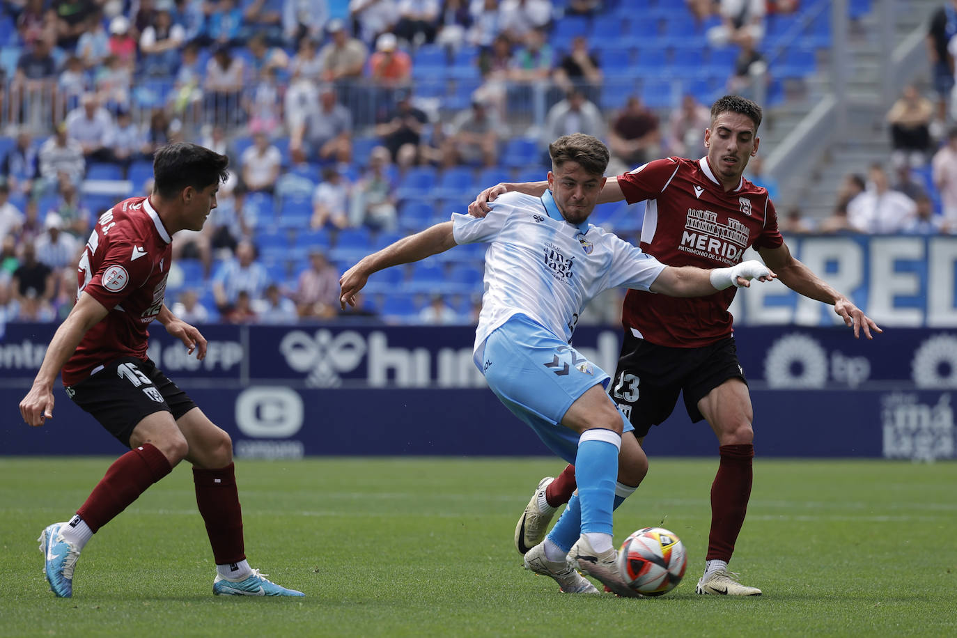 El Málaga-Mérida, en imágenes