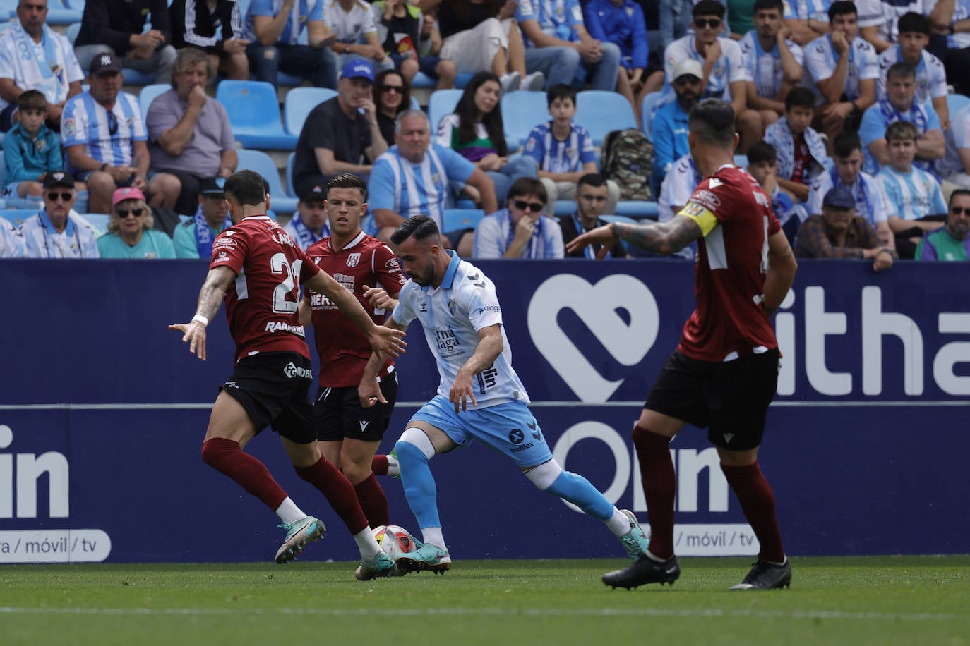 El Málaga-Mérida, en imágenes