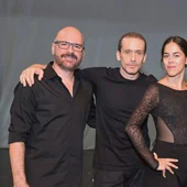 La granadina Patricia Guerrero, Premio Nacional de Danza en 2021, y el madrileño Alfonso Losa, con Salvador Escudero y Miguel Martín, el pasado septiembre.