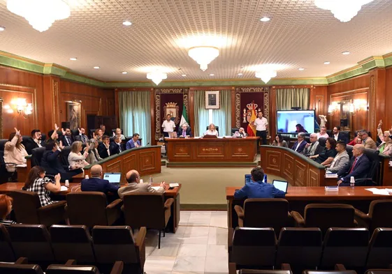 El Ayuntamiento de Marbella celebró ayer el pleno corporativo.