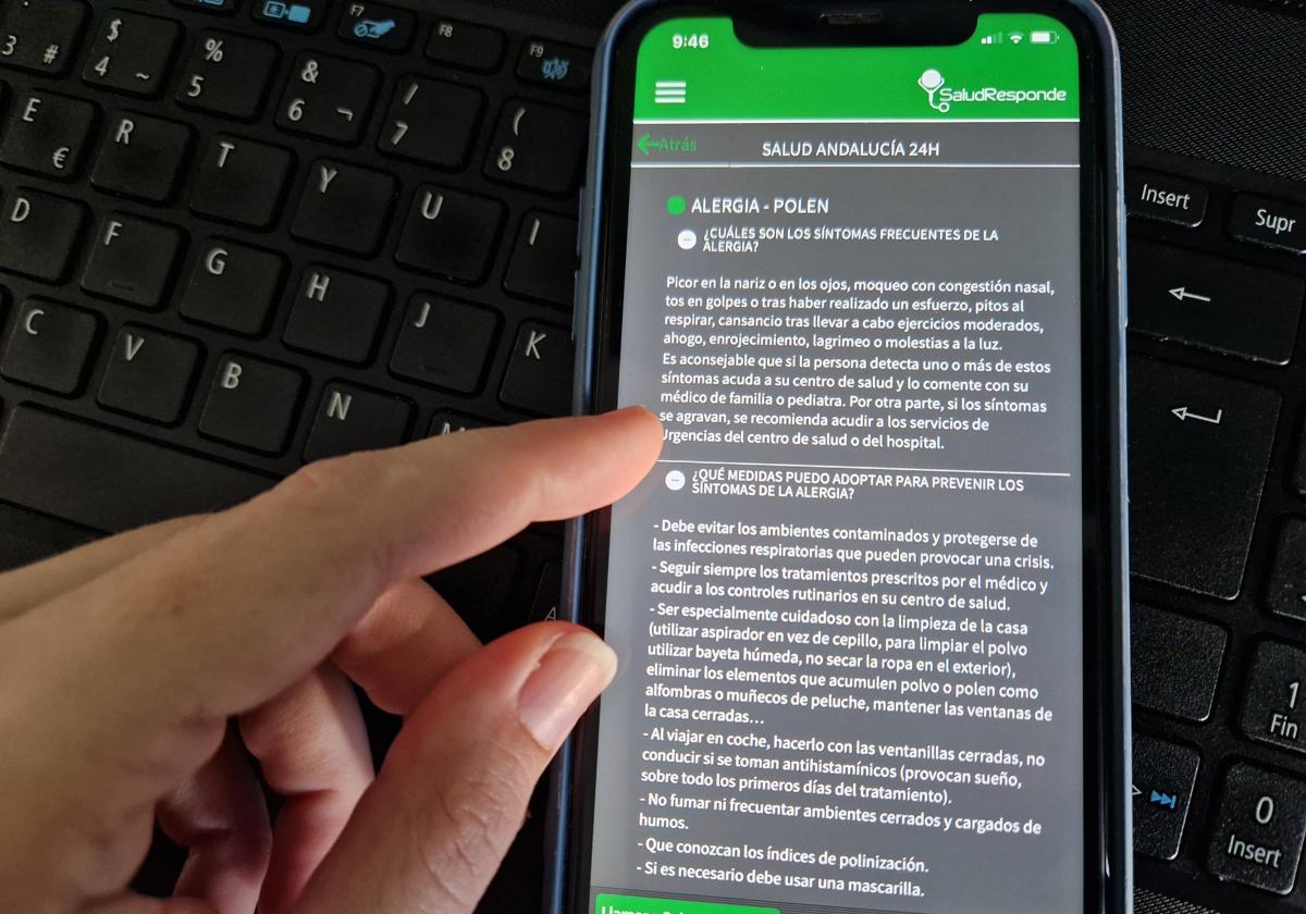 El mensaje que mandará Salud Responde a los alérgicos andaluces en estos días