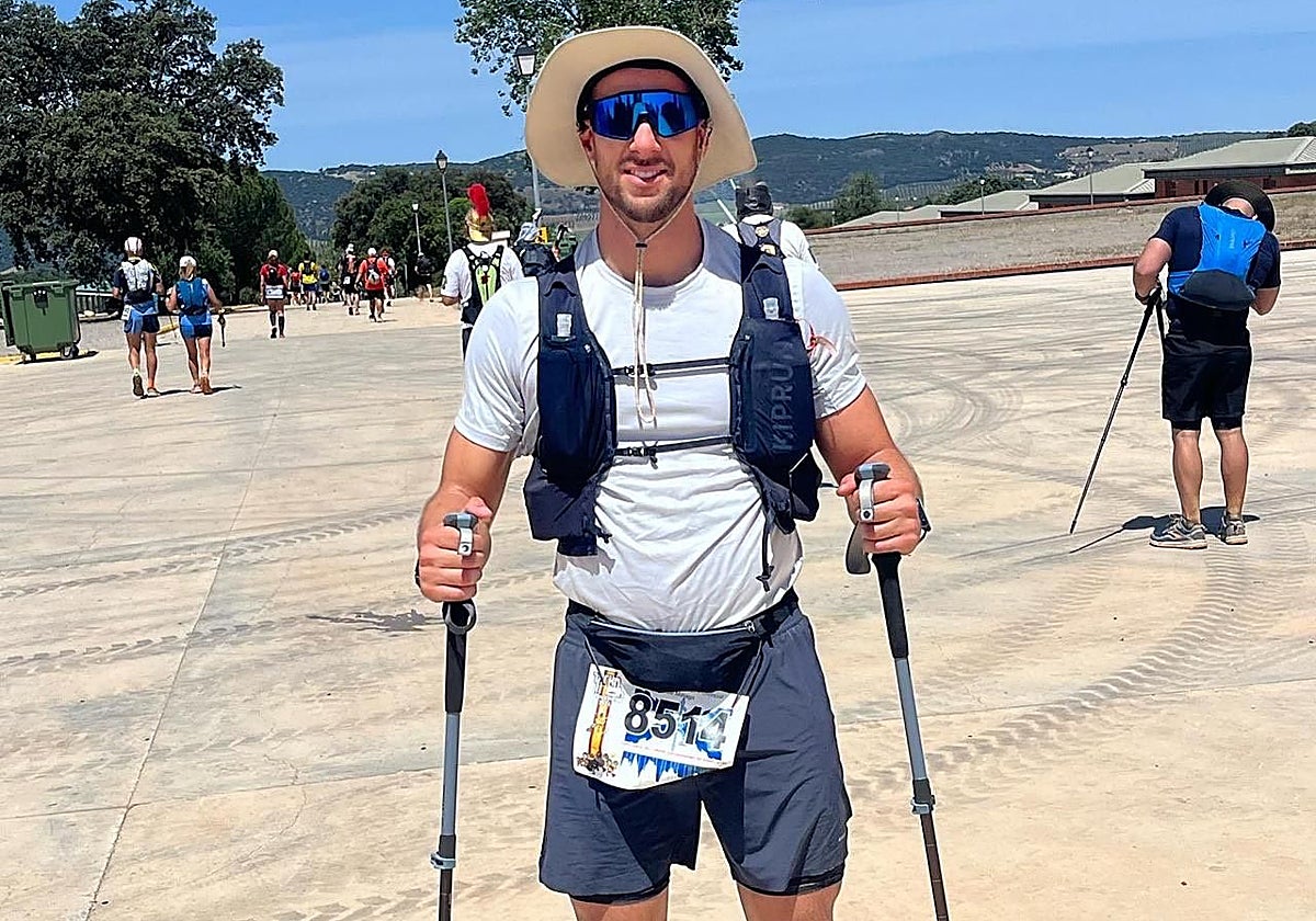 Joaquín Aguilar, durante los 101 kilómetros de Ronda.