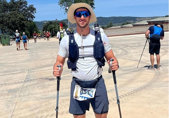 Joaquín Aguilar, durante los 101 kilómetros de Ronda.