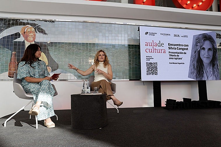 Silvia Congost, esta tarde en la charla junto a la periodista Rossel Aparicio.