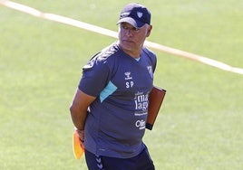 El entrenador del Málaga, Sergio Pellicer.