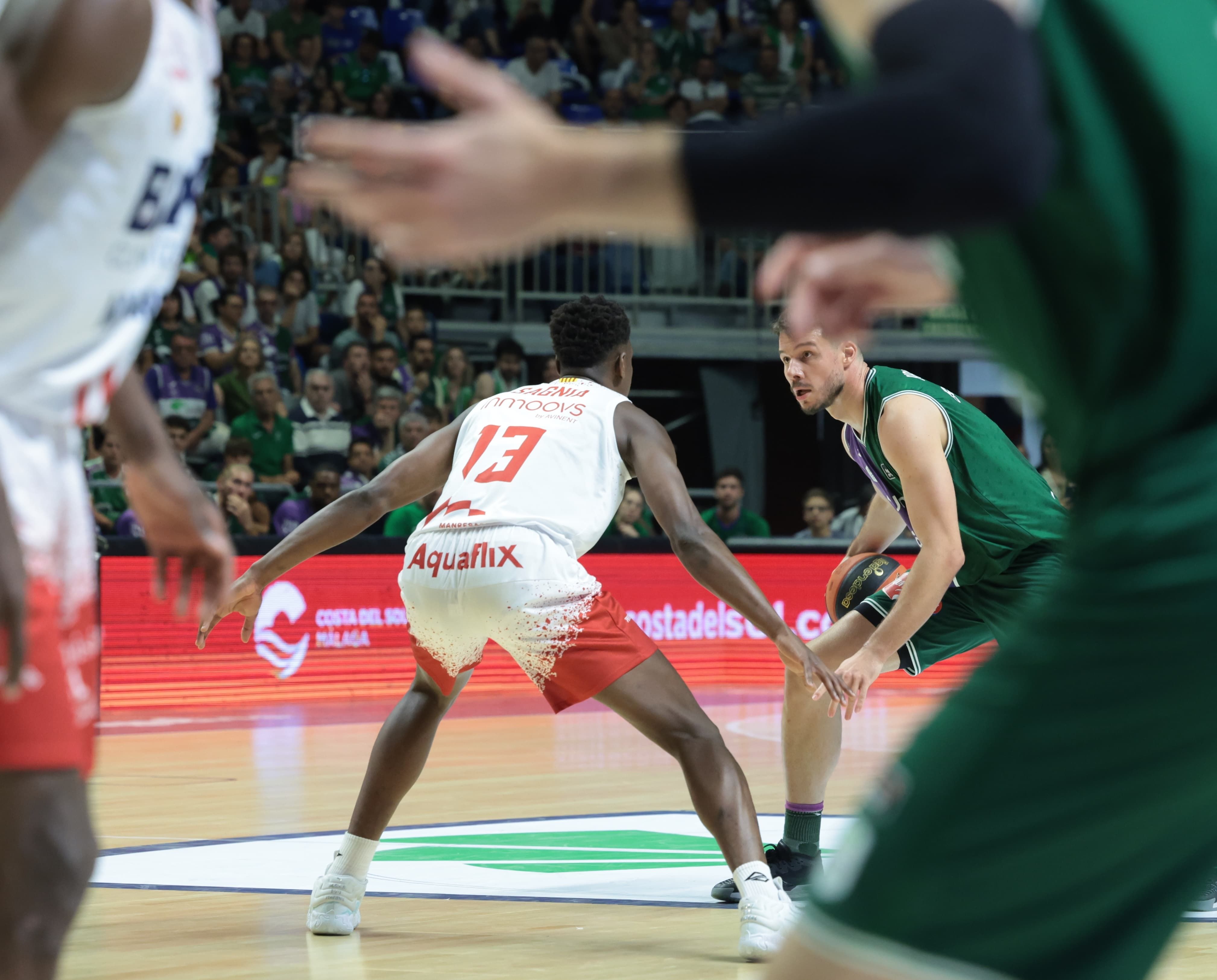 El Unicaja-Baxi Manresa del primer partido de cuartos de final, en imágenes