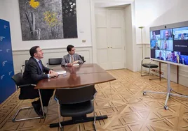 El ministro informó por videoconferencia a los alcaldes del Campo de Gibraltar.
