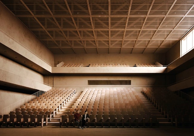 Interior de la sala escénica polivalente.